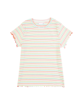 Cotton Rainbow Striped T-Shirt (6-16 Yrs)