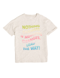 Organic Cotton Lead The Way Slogan T-shirt