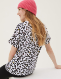 Cotton Rich Leopard Print T-Shirt (6-16 Yrs)