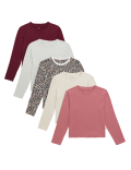 5pk Pure Cotton Tops