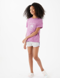 Pure Cotton Cosmic Vibes Slogan T-Shirt (6-16 Yrs)