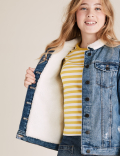 Denim Borg Lined Jacket (6-16 Yrs)