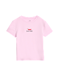 Cotton Rich Fitted Slogan T-Shirt (2-16 Yrs)
