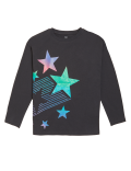 Pure Cotton Glitter Star Top