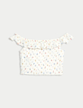 Cotton Rich Frill Bardot Top (6-16 Yrs)