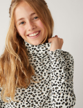 Cotton Rich Leopard Print Top