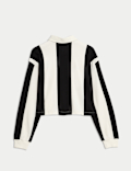 Pure Cotton Striped Rugby Top (6-16 Yrs)