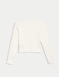 Cotton Rich Graphic Ribbed Top (6-16 Yrs)