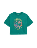 Pure Cotton Peace Graphic T-Shirt (6-16 Yrs)