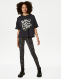 Pure Cotton Slogan T-Shirt (6-16 Yrs)