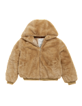 Faux Fur Hooded Bomber