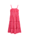 Cotton Rich Checked Maxi Dress (6-16 Yrs)
