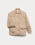 Pure Cotton Leopard Print Field Jacket (6-16 Yrs)
