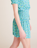 Ditsy Floral Shirred Shorts (6-16 Yrs)
