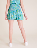 Ditsy Floral Shirred Shorts (6-16 Yrs)