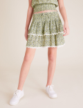 Floral Print Tiered Skirt (6-16 Yrs)
