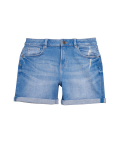 Denim Roll-Up Shorts