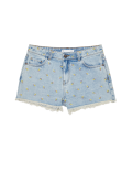 Lemon Embroidered Denim Shorts (6-16 Yrs)