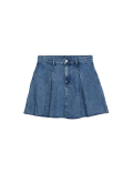 Denim Pleated Skirt (6-16 Yrs)