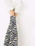 Cotton Rich Zebra Print Leggings (6-16 Yrs)