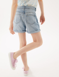 Denim Ripped Shorts (6-16 Yrs)