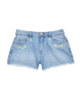 Denim Embroidered Shorts (6-16 Yrs)