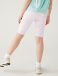 Cotton Rich Checkerboard Cycling Shorts