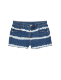 Denim Tie Dye Shorts