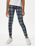 Cotton Rich Tartan Leggings (6-16 Yrs)