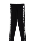Cotton Rich Foil Slogan Leggings (6-16 Yrs)