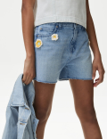Pure Cotton Denim Shorts (6-16 Yrs)