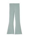 Cotton Rich Ribbed Flared Trousers (6-16 Yrs)