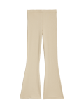 Cotton Rich Ribbed Flared Trousers (6-16 Yrs)