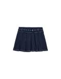 Mini Denim Box Pleat Skirt (2-16 Yrs)