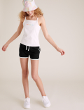 Pure Cotton Runner Shorts (6-16 Yrs)