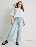 Wide Leg Denim Diamante Jeans (6-16 Yrs)