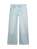 Wide Leg Denim Diamante Jeans (6-16 Yrs)