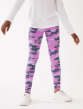 Cotton Rich Camouflage Print Leggings