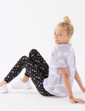 Cotton Rich Floral Print Leggings