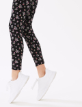 Cotton Rich Floral Print Leggings