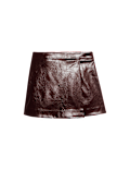 Faux Leather Mini A Line Skirt (6-16 Yrs)