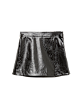 Faux Leather Mini A Line Skirt (6-16 Yrs)