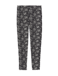 Cotton Rich Heart Print Leggings