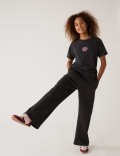 Cotton Rich Wide Leg Joggers