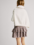 Pure Cotton Check Rara Skirt