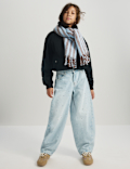 Denim Diamante Baggy Barrel Jeans (6-16 Yrs)