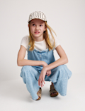 Denim Twill Wide Leg Jumpsuit (6-16 Yrs)