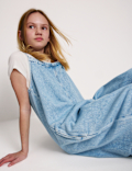 Denim Twill Wide Leg Jumpsuit (6-16 Yrs)