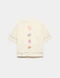 Pure Cotton Shell Graphic T-Shirt (6-16 Yrs)
