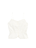 Pure Cotton Embroidered Cami Top (6-16 Yrs)